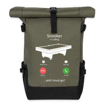 Lustiger Lacrosse-Trainer-Definition Substantiv-Slogan - Rolltop Rucksack - Olive/Schwarz - Vorne