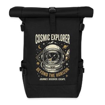Cosmic Explorer - Rolltop Rucksack - Schwarz - Vorne