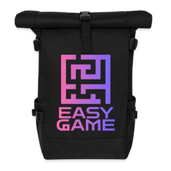 Maze Neon Easy Game Logo - Rolltop Rucksack - Schwarz - Vorne
