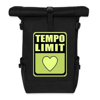 Tempolimit - Rolltop Rucksack - Schwarz - Vorne
