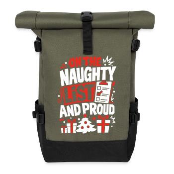 Sur la liste des vilains et fiers - Sac à dos roll top - olive/noir - Devant