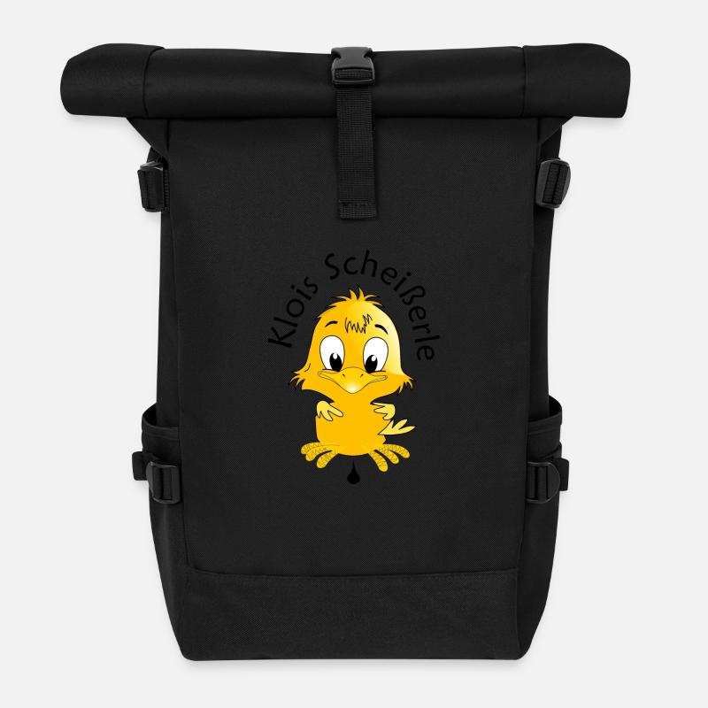 Klois shit alder - Roll Top Backpack - black
