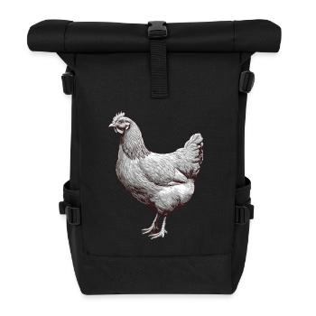 Stolze Henne | Für Hühnerliebhaber - Rolltop Rucksack - Schwarz - Vorne