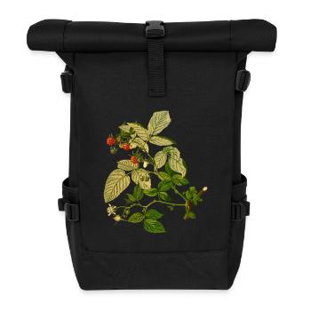herbes thym romarin persil origan aneth - Sac à dos roll top - noir - Devant