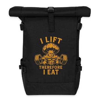 Dicton de musculation fitness - Sac à dos roll top - noir - Devant