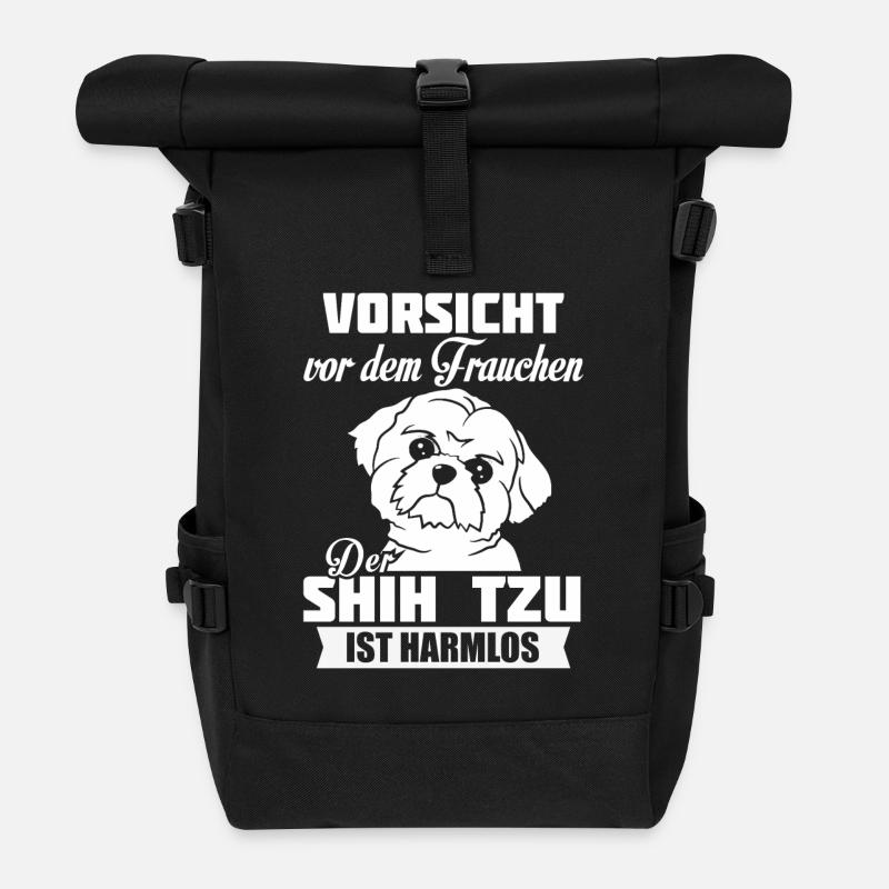 Shih Tzu - Rolltop Rucksack - Schwarz