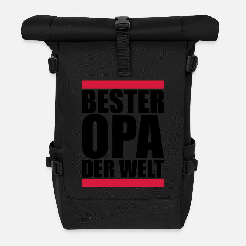 opa - Rolltop Rucksack - Schwarz