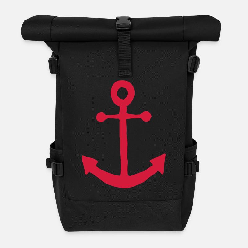 Anker - Rolltop Rucksack - Schwarz