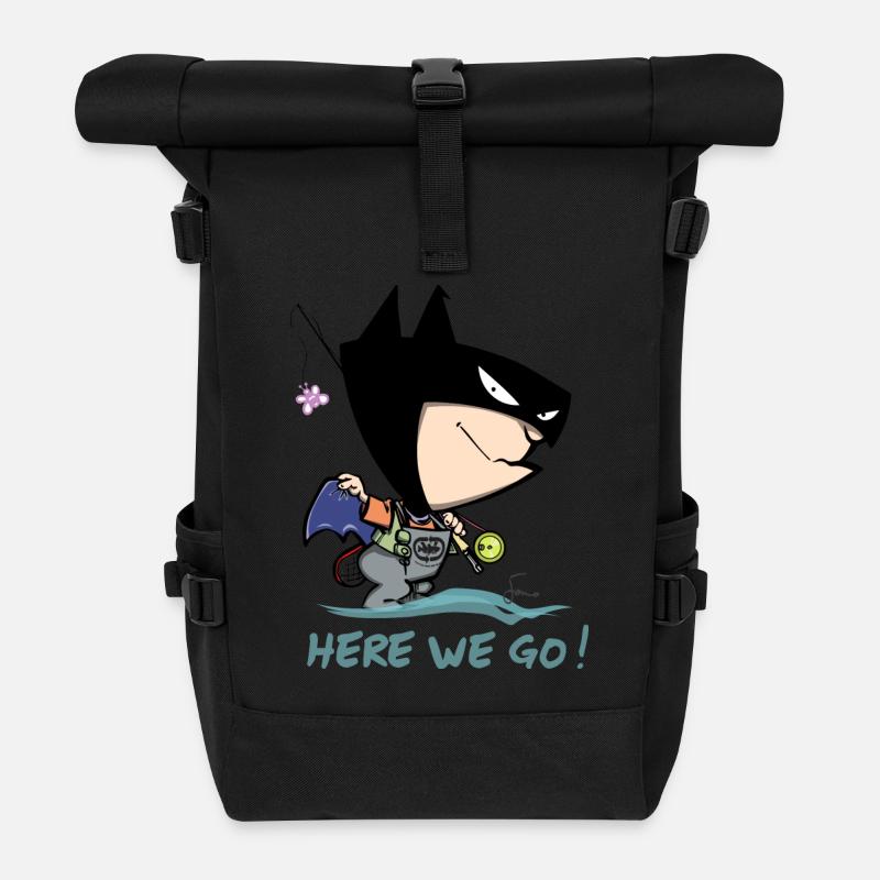 Badman - Sac à dos roll top - noir