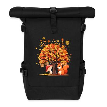 Automne - Sac à dos roll top - noir - Devant