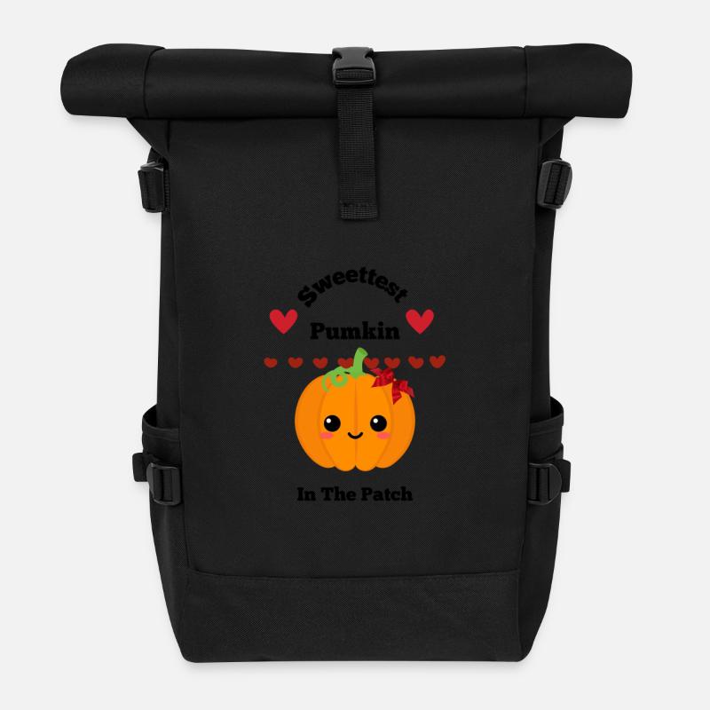Sweettest pumkin - Rolltop Rucksack - Schwarz