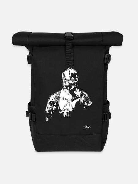 Gothic Knight - Rolltop Rucksack - Schwarz