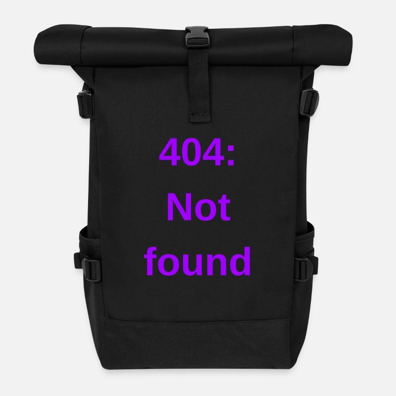 404: Not found - Rolltop Rucksack - Schwarz