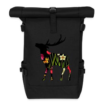 Hirsch - Rolltop Rucksack - Schwarz - Vorne