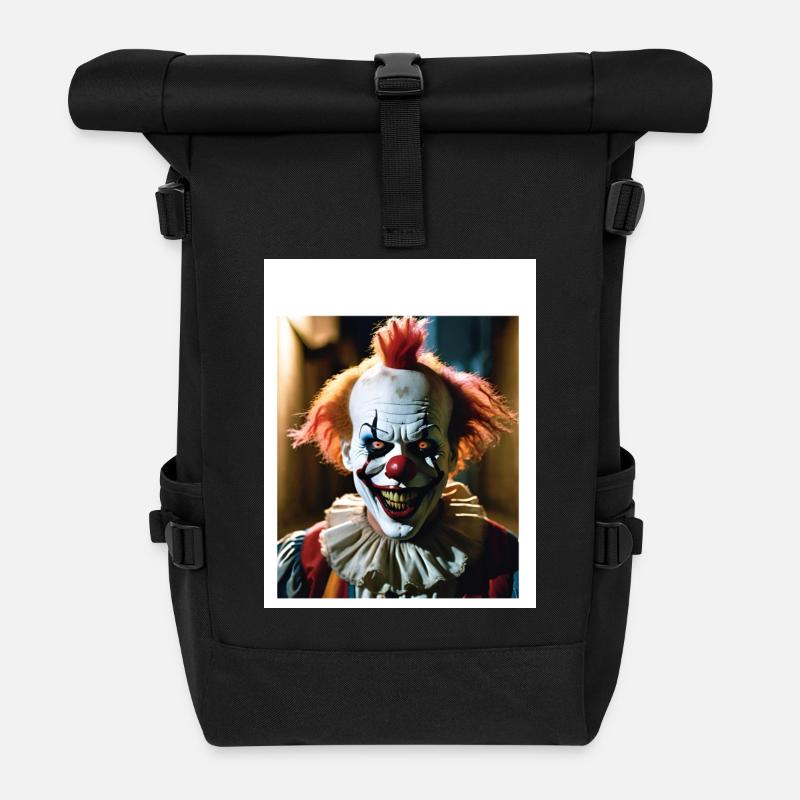 Clown d’horreur - Sac à dos roll top - noir