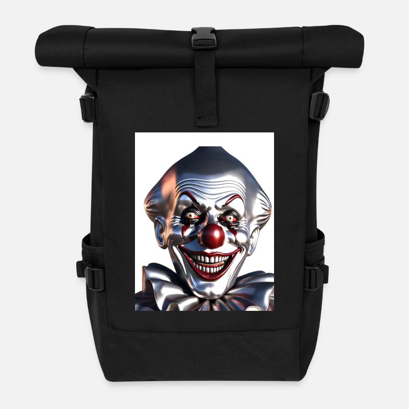 Halloween Horror Clown - Rolltop Rucksack - Schwarz