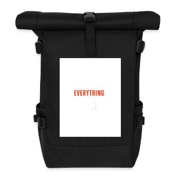 Everything Statement - Rolltop Rucksack - Schwarz - Vorne