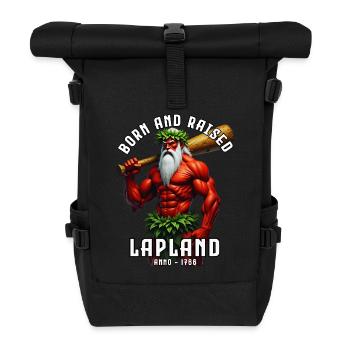 The Wild Man - Roll Top Backpack - black - Front