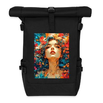 Herbstliche Zusammensetzung - Rolltop Rucksack - Schwarz - Vorne