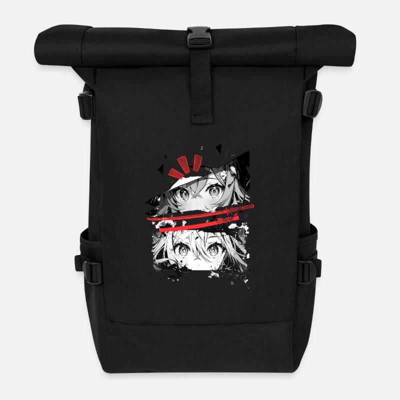 AnimeLove - Sac à dos roll top - noir