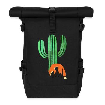 Fuchs - Rolltop Rucksack - Schwarz - Vorne