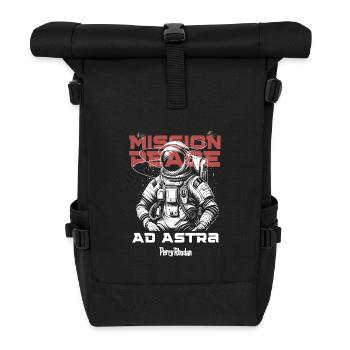 MISSION PEACE - Ad Astra - Rolltop Rucksack - Schwarz - Vorne