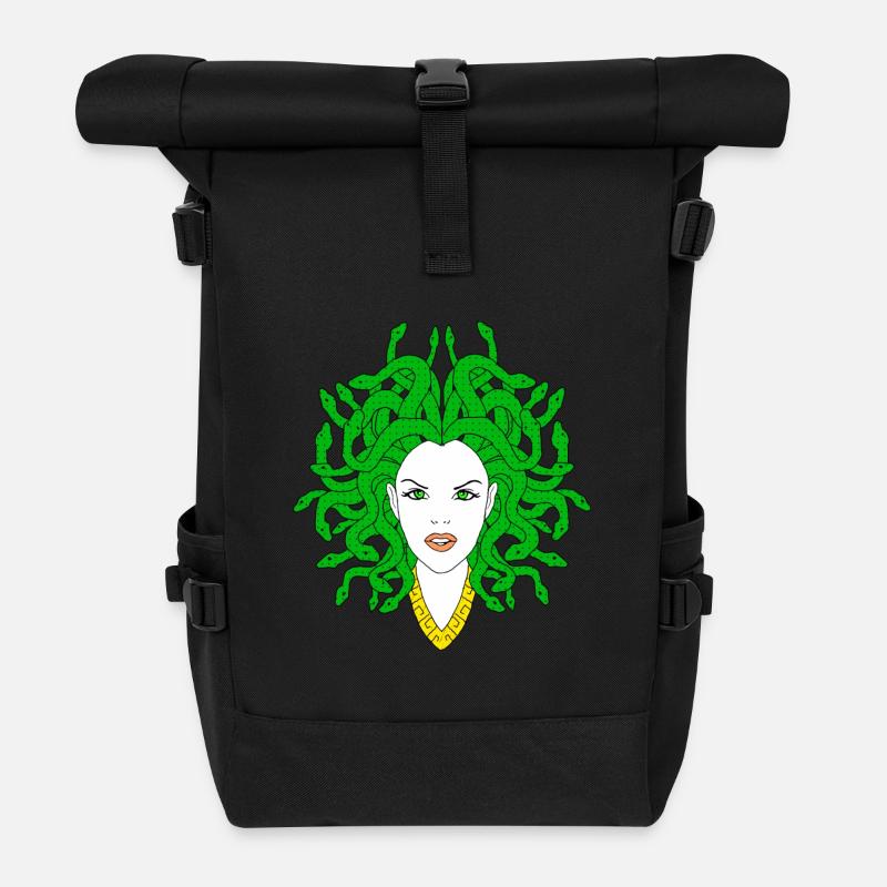 MEDUSA - Rolltop Rucksack - Schwarz