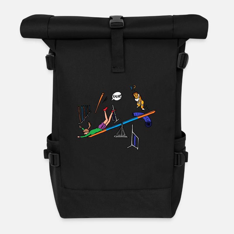Geschicklichkeit - Rolltop Rucksack - Schwarz