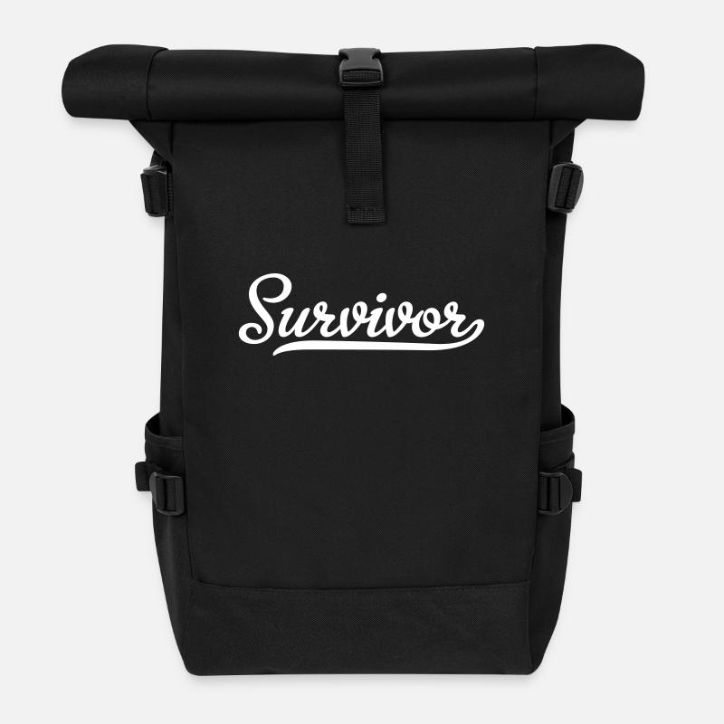 Survivor - Rolltop Rucksack - Schwarz