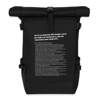 Bescheidener Sound, aber unschuldiger Tontechniker - Rolltop Rucksack - Schwarz - Vorne
