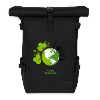 Your Decision - Rolltop Rucksack - Schwarz - Vorne