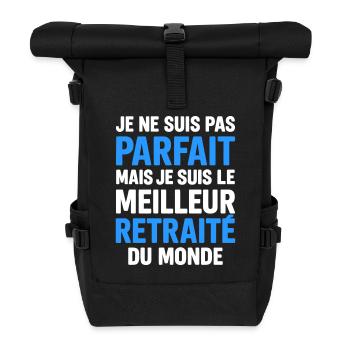 Meilleur retraité cadeau départ à la retraite - Sac à dos roll top - noir - Devant