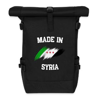 Fabriqué en Syrie - Sac à dos roll top - noir - Devant