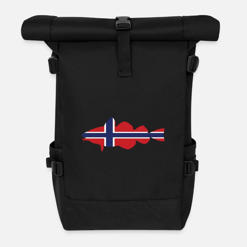 Cod Norway - Roll Top Backpack - black