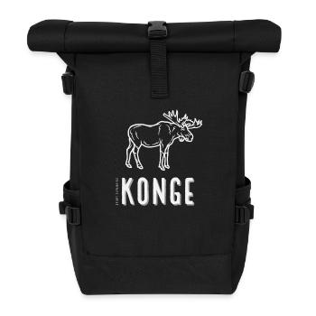 MOOSE & KING MOTIF - HOODIE AND T-SHIRT DARK - Roll Top Backpack - black - Front