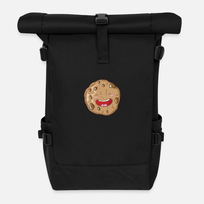 Cookie der leckere Keks - Rolltop Rucksack - Schwarz