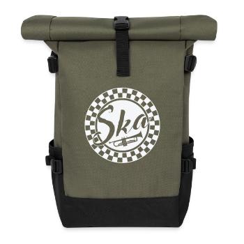 Ska Music Trumpet Swing Jazz Music Style - Roll Top Backpack - olive/black - Front