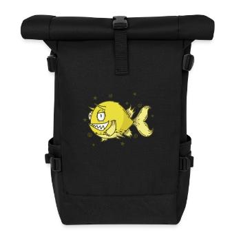 Cowfish Longhorn Suitcase Aquarium - Roll Top Backpack - black - Front