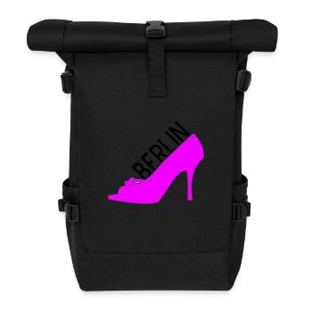 Berlin - Rolltop Rucksack - Schwarz - Vorne