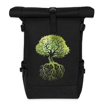 Roots - Roll Top Backpack - black - Front