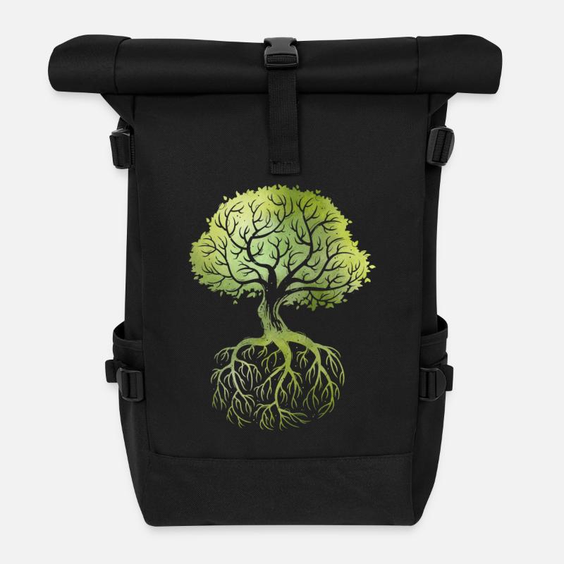 Roots - Rolltop Rucksack - Schwarz