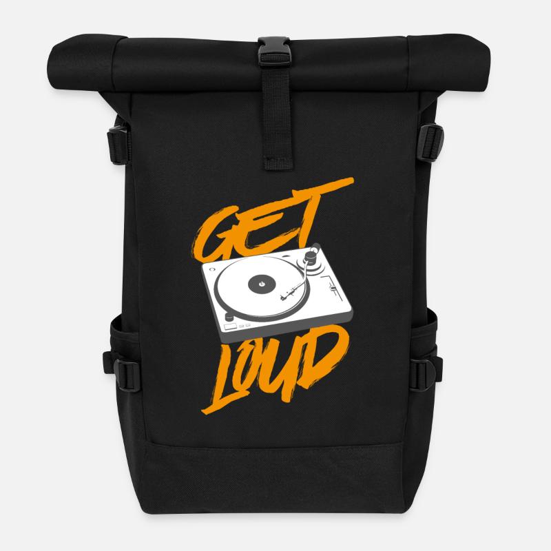 Get Loud - Rolltop Rucksack - Schwarz