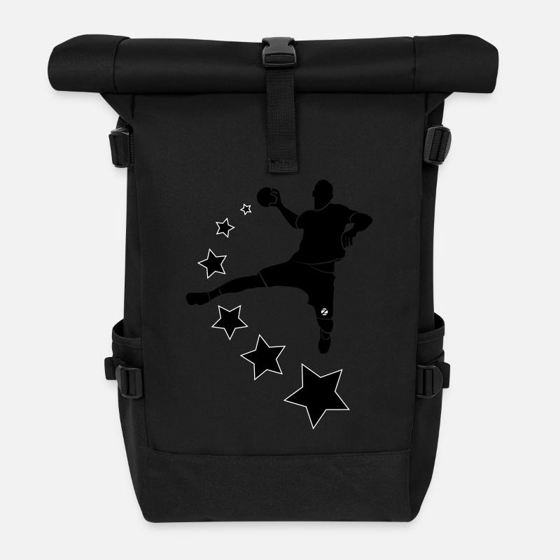STARS - Roll Top Backpack - black