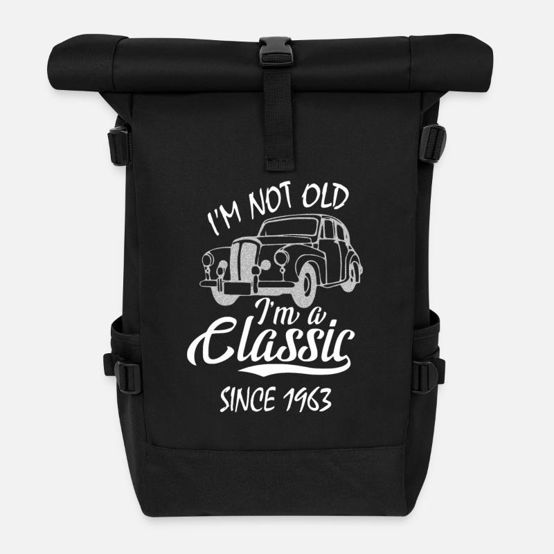 I m Not Old I m A Classic seit 1963 - Rolltop Rucksack - Schwarz