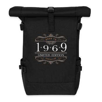 Limited Edition 1969 Aged To Perfection - Rolltop Rucksack - Schwarz - Vorne