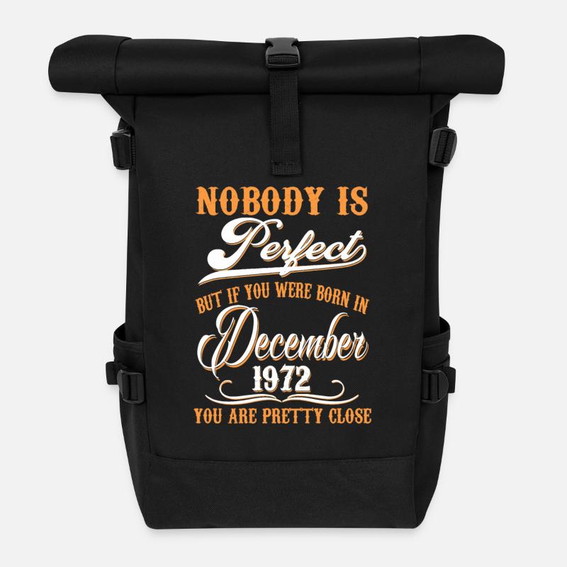 Si vous êtes né en novembre 1972 - Sac à dos roll top - noir