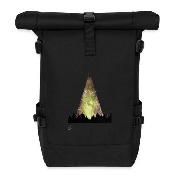 luca - Rolltop Rucksack - Schwarz - Vorne