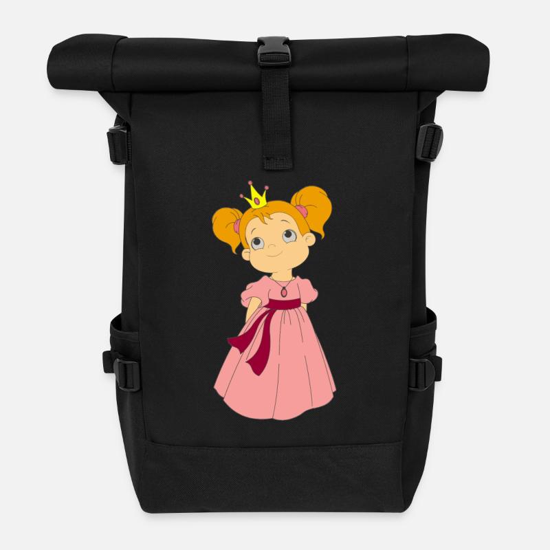 princesse - Sac à dos roll top - noir