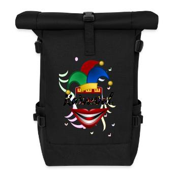 Karneval - Rolltop Rucksack - Schwarz - Vorne