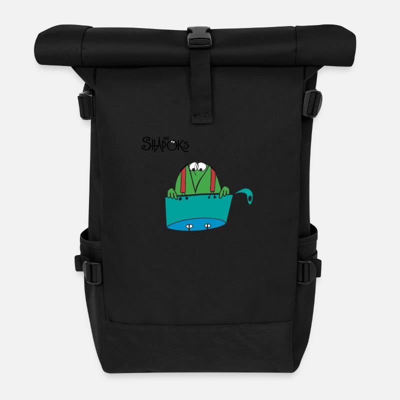 Pensée Shadokienne - Sac à dos roll top - noir